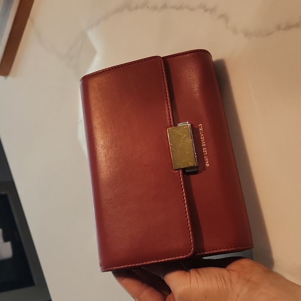 Want Les Essentiels Belt Bag Clutch Womens Red Leather Corzo Wristlet